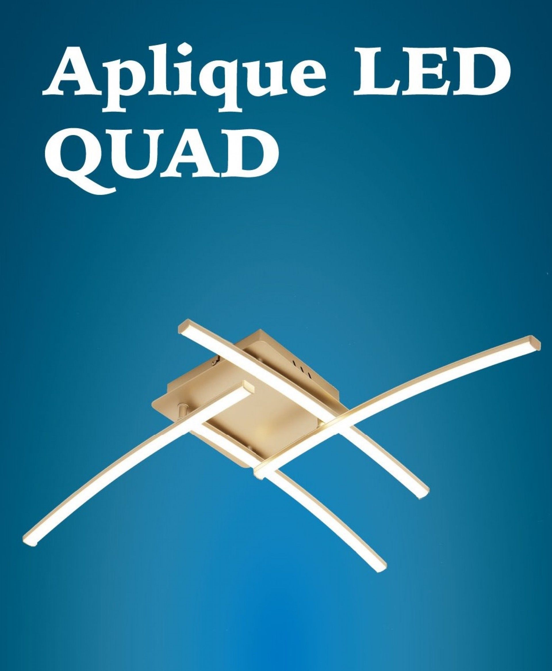 APLIQUE LED QUAD 32W 4000K NIKEL