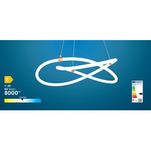 SUSPENSÃO LED TUBE 56W 4000K GOLD SUSPENSÃO LED TUBE 56W 4000K GOLD