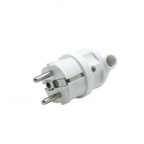 Ficha Shucko Macho 16a C/Anel Branca Fr Ficha Shucko Macho 16a C/Anel Branca Fr