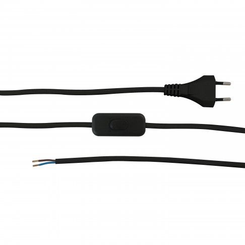 Extensão C/Interruptor Preta 2m Extensão C/Interruptor Preta 2m