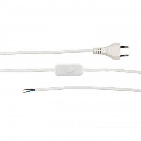 Extensão C/Interruptor Branca 2m Extensão C/Interruptor Branca 2m