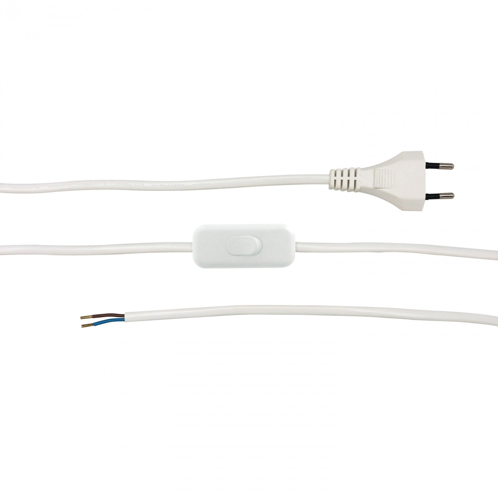 Extensão C/Interruptor Branca 2m