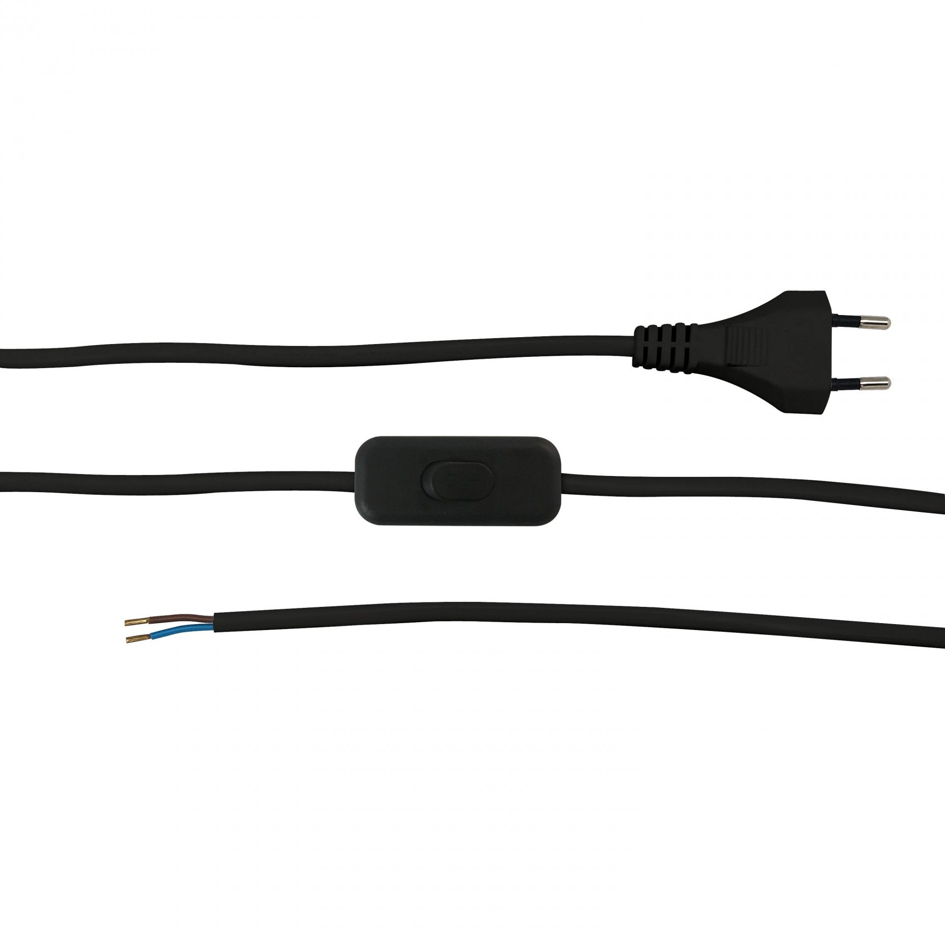 Extensão C/Interruptor Preta 2m