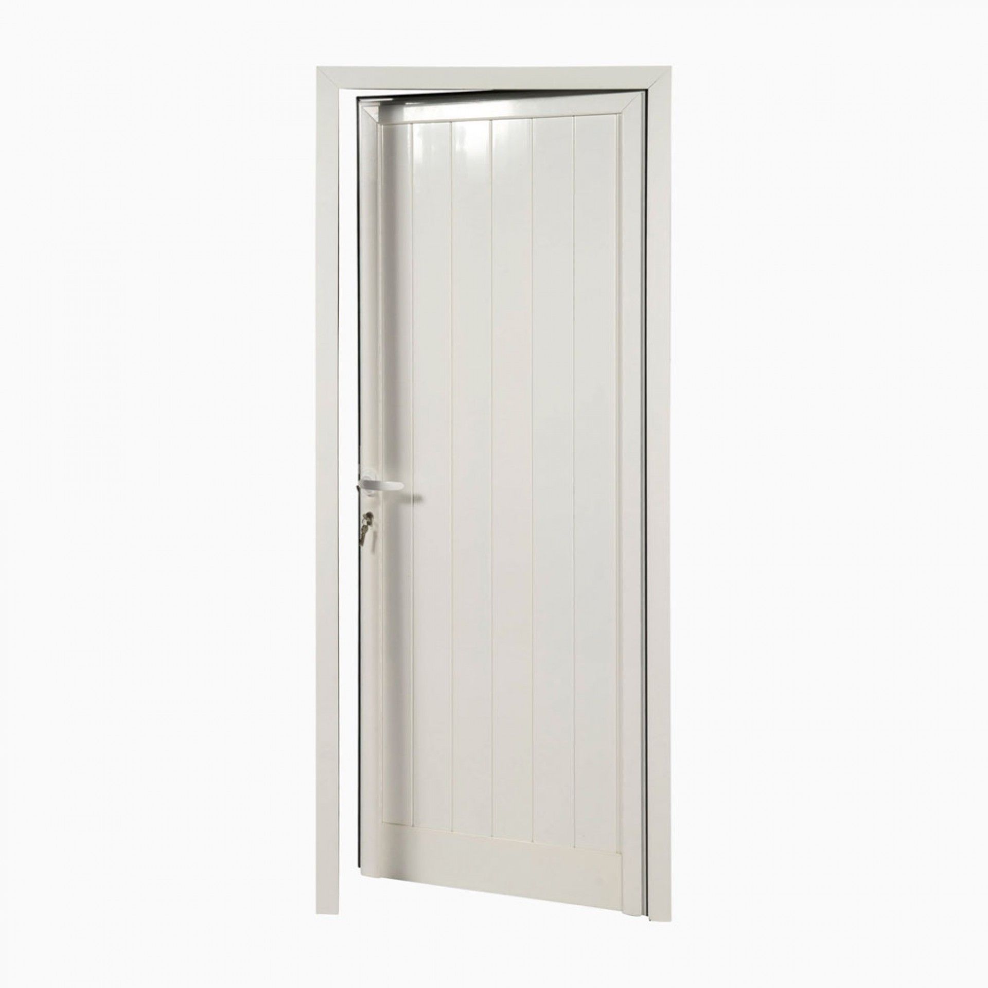 Porta Alumínio 200x80cm Esquerda Branca