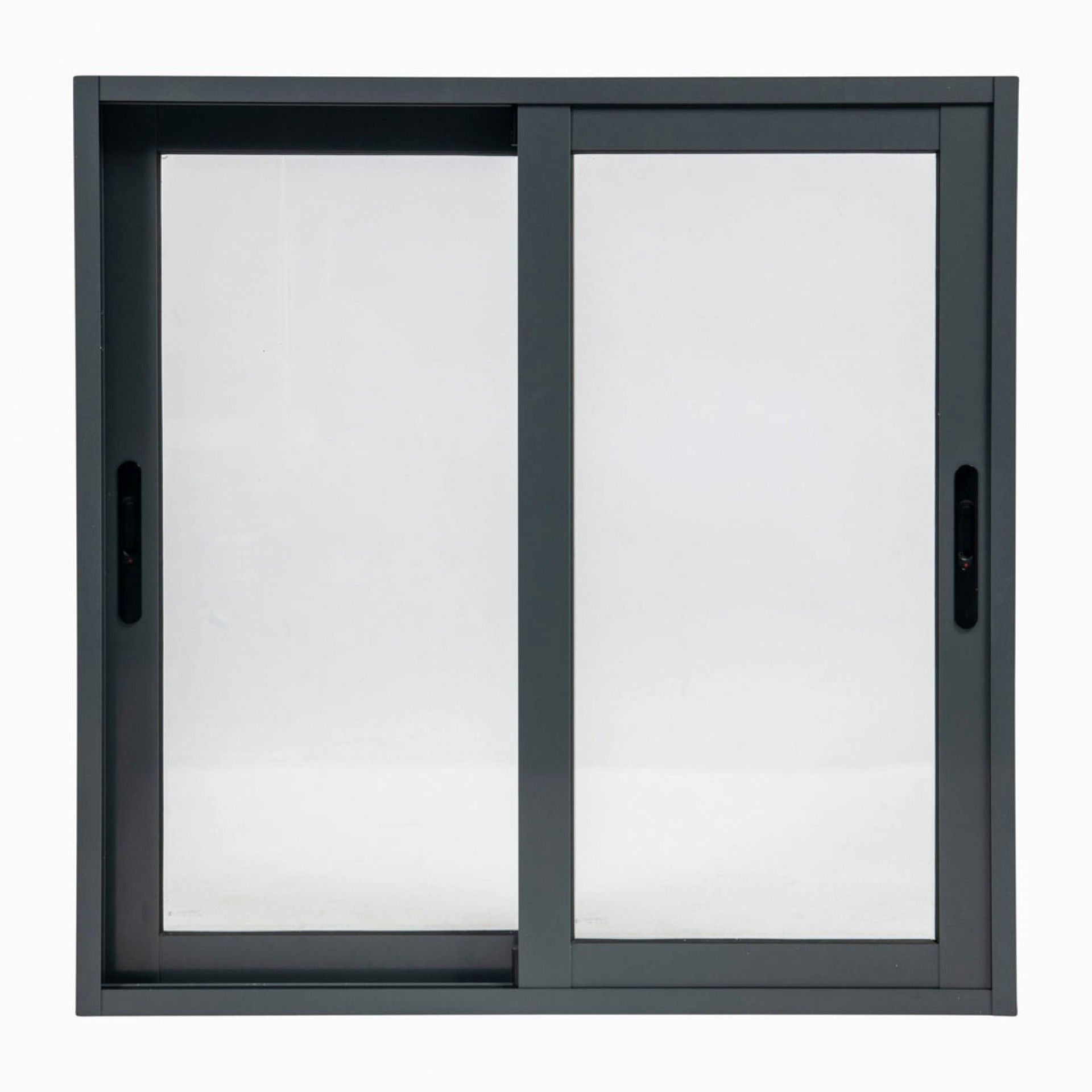 Janela Alumínio Correr 100x100cm Cinza