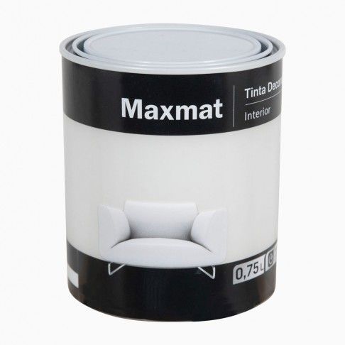 Tinta Decor Maxmat Cinza Belgrado 0,75l Tinta Decor Maxmat Cinza Belgrado 0,75l