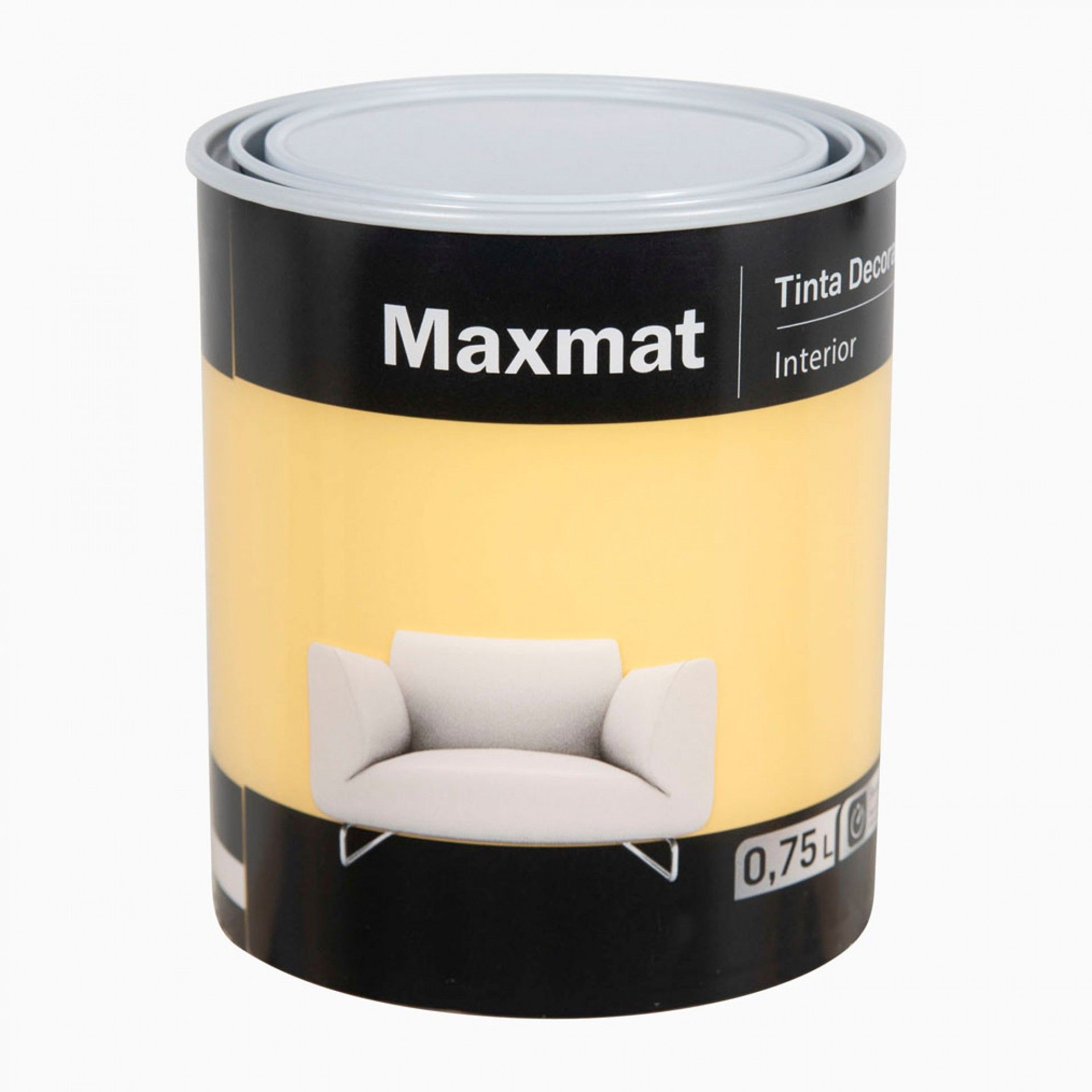 Tinta Decor Maxmat Amarelo Mónaco 0,75l