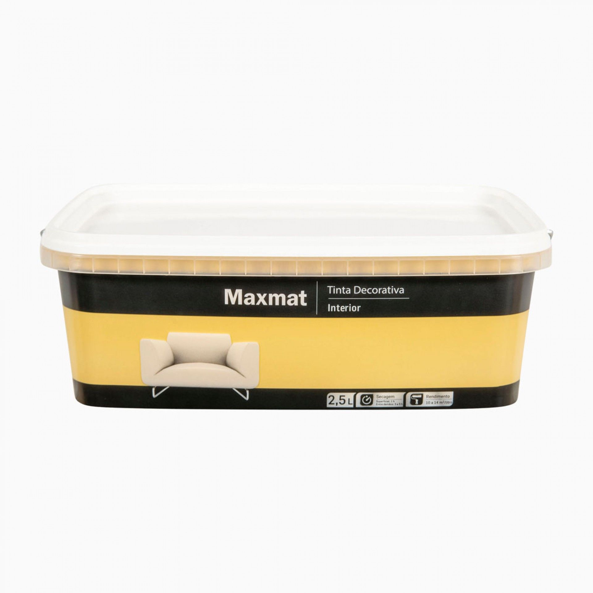 Tinta Decor Maxmat Amarelo Mónaco 2,5l