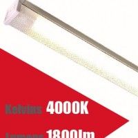 Armadura Led Prismástica 1x18w 120cm Armadura Led Prismástica 1x18w 120cm