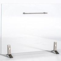 Frente Lareira Vidro 6mm Pega Inox Frente Lareira Vidro 6mm Pega Inox