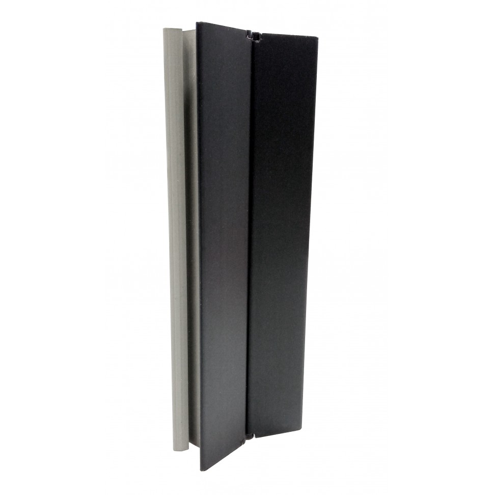 Canto flexivel P/Rodap� Pvc Preto Mate