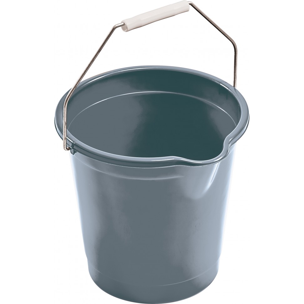 Balde Redondo Cinza Econ�mico 10L