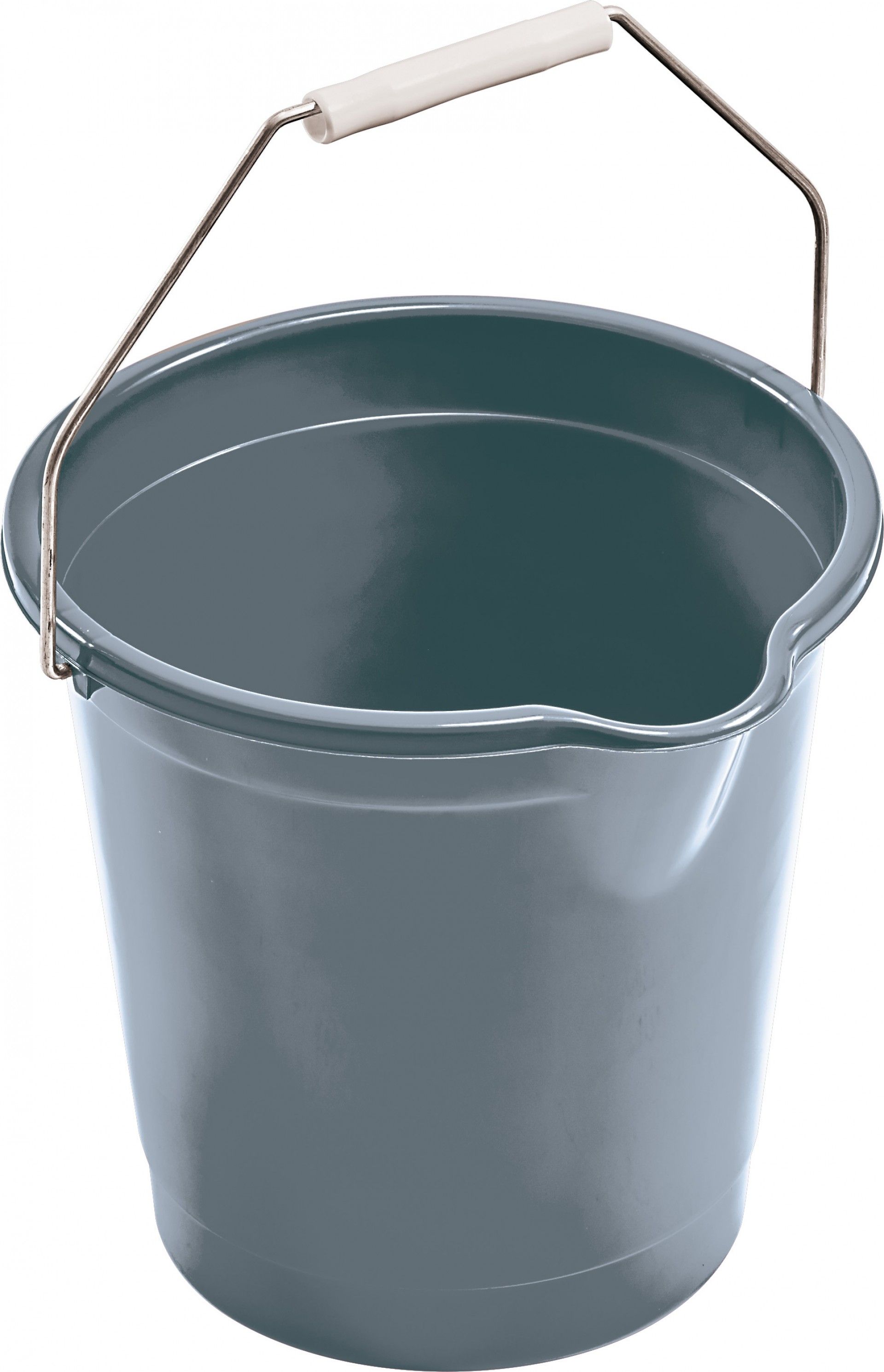 Balde Redondo Cinza Económico 10L