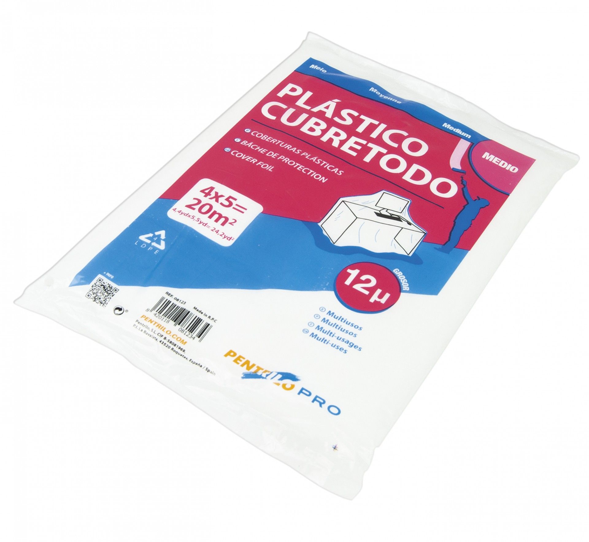 Cobertura de Plástico Médio 4x5m