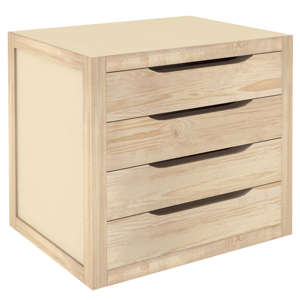 M�dulo 4 Gavetas Pinho 390x300x375mm