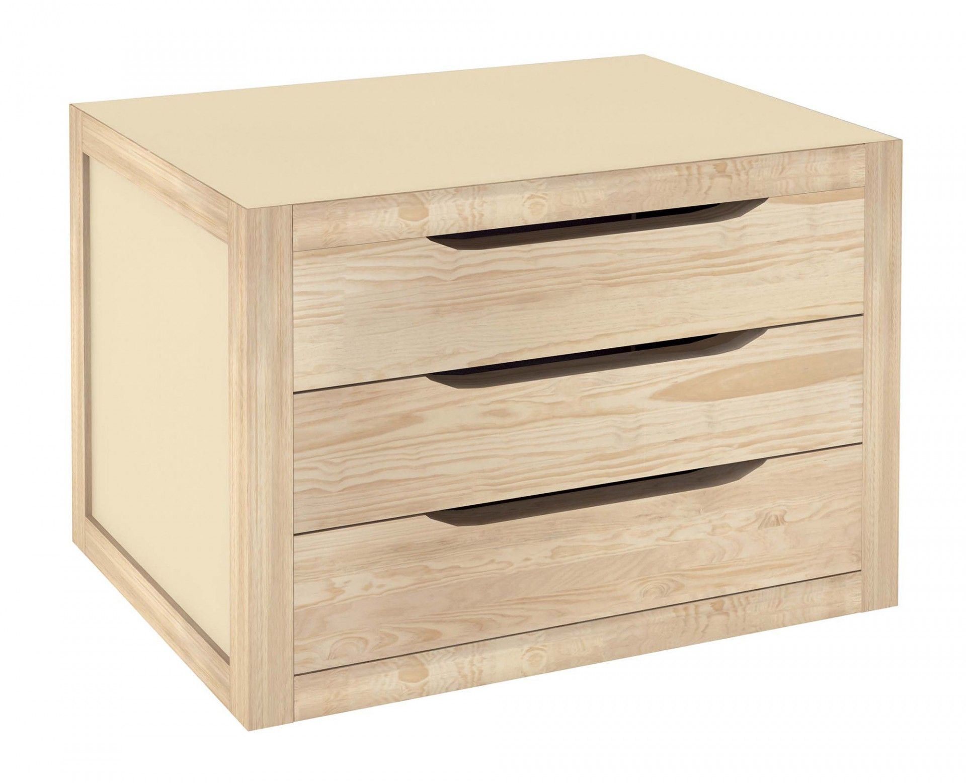 Módulo 3 Gavetas Pinho 390x300x295mm