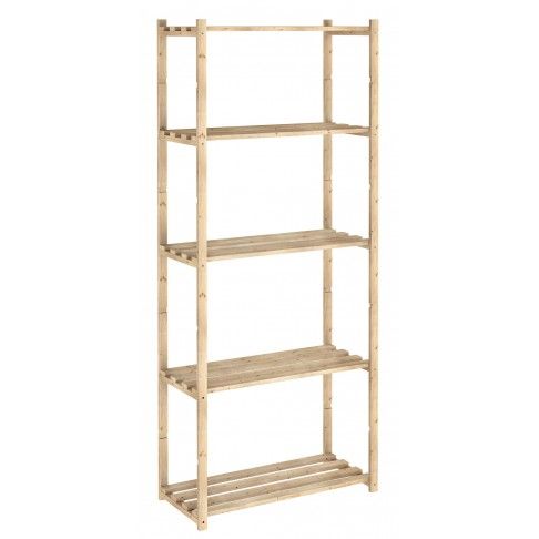 Estante Pinho 5 prateleiras 1710x300x650mm Estante Pinho 5 prateleiras 1710x300x650mm