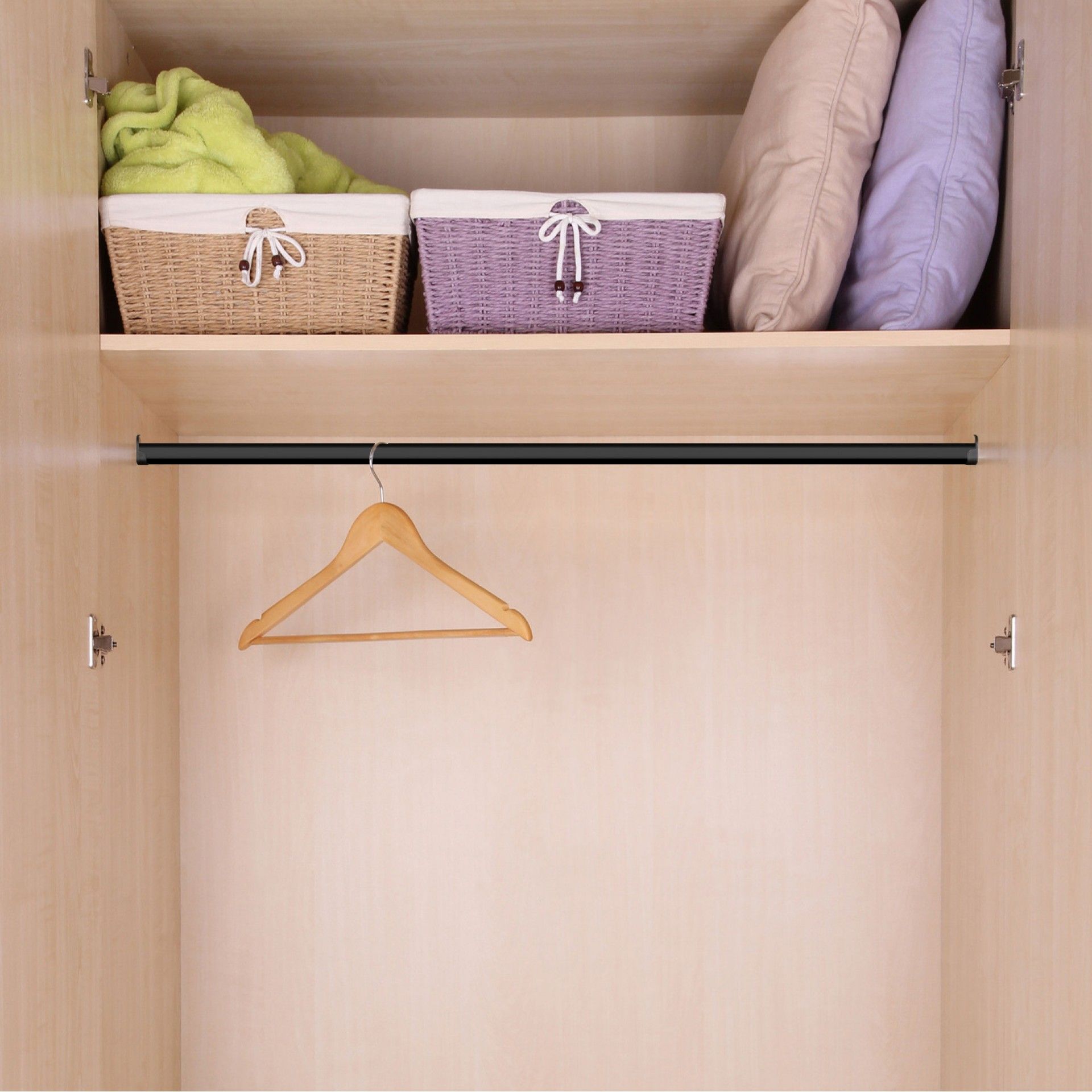 Varão Sistema Oval Preto 150cm