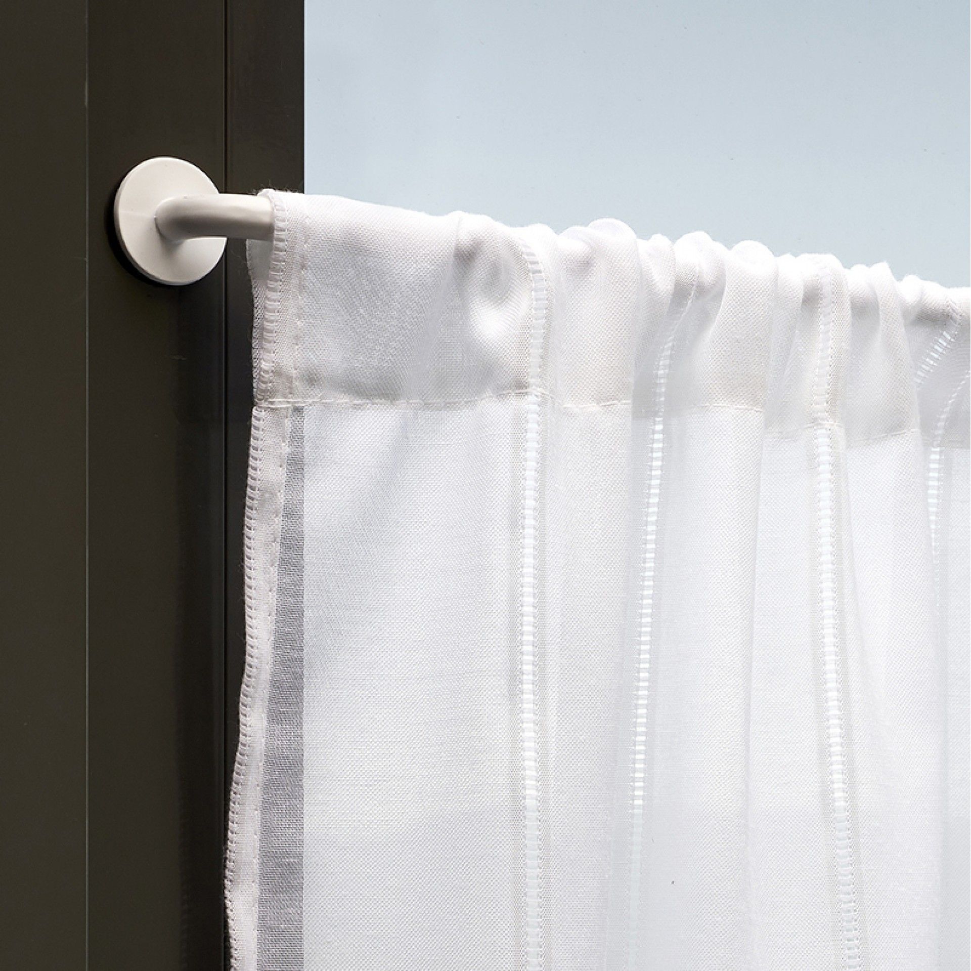 Pequeno Varão Adesivo 60-110cm Branco