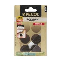 Feltro Adesivo Redondo Castanho 26mm PECOL UtilHome Feltro Adesivo Redondo Castanho 26mm PECOL UtilHome