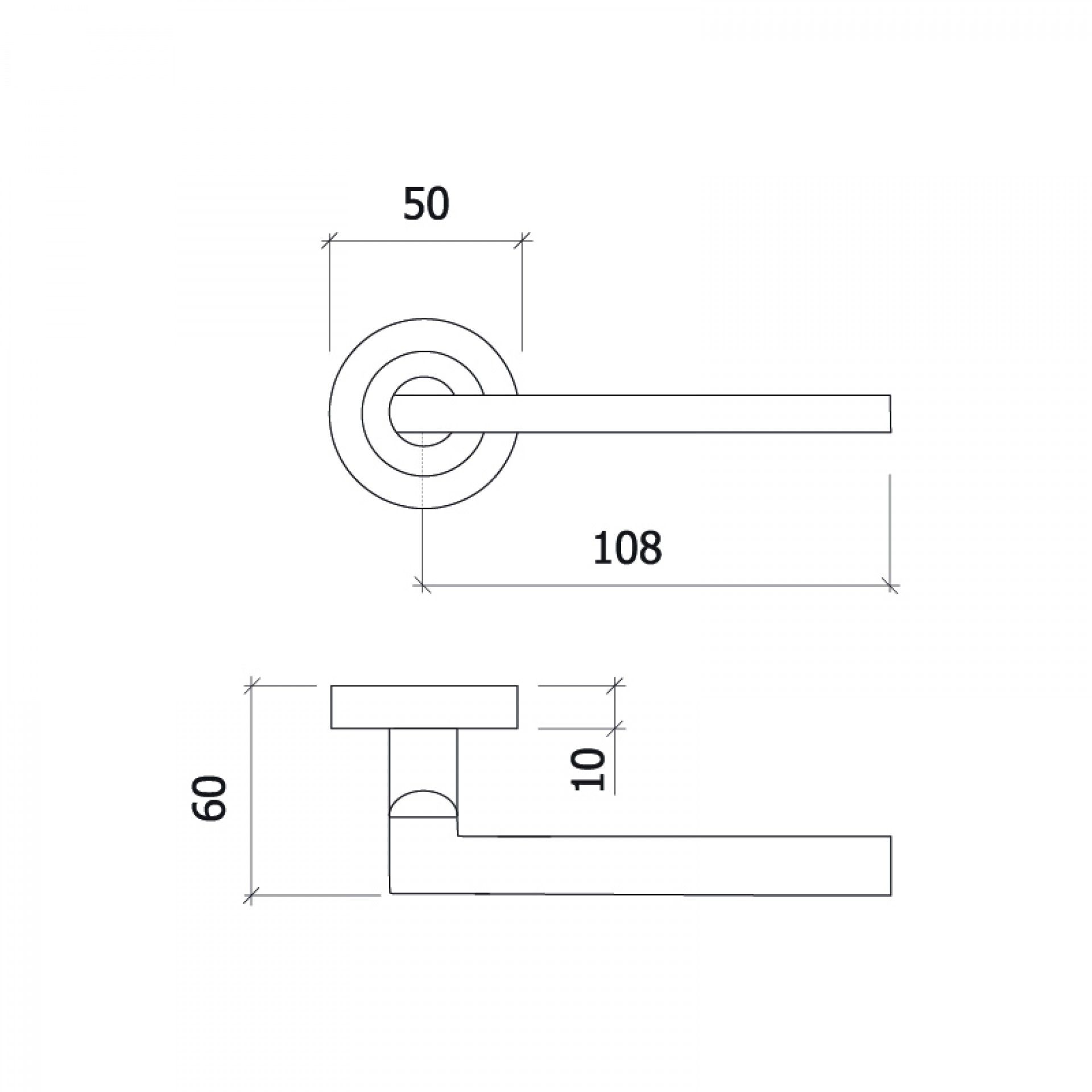 PUXADOR PORTA 8062 NIQUEL MATE