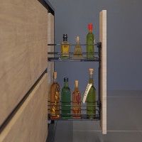 Porta Garrafas Aramado Inox 20cm Porta Garrafas Aramado Inox 20cm
