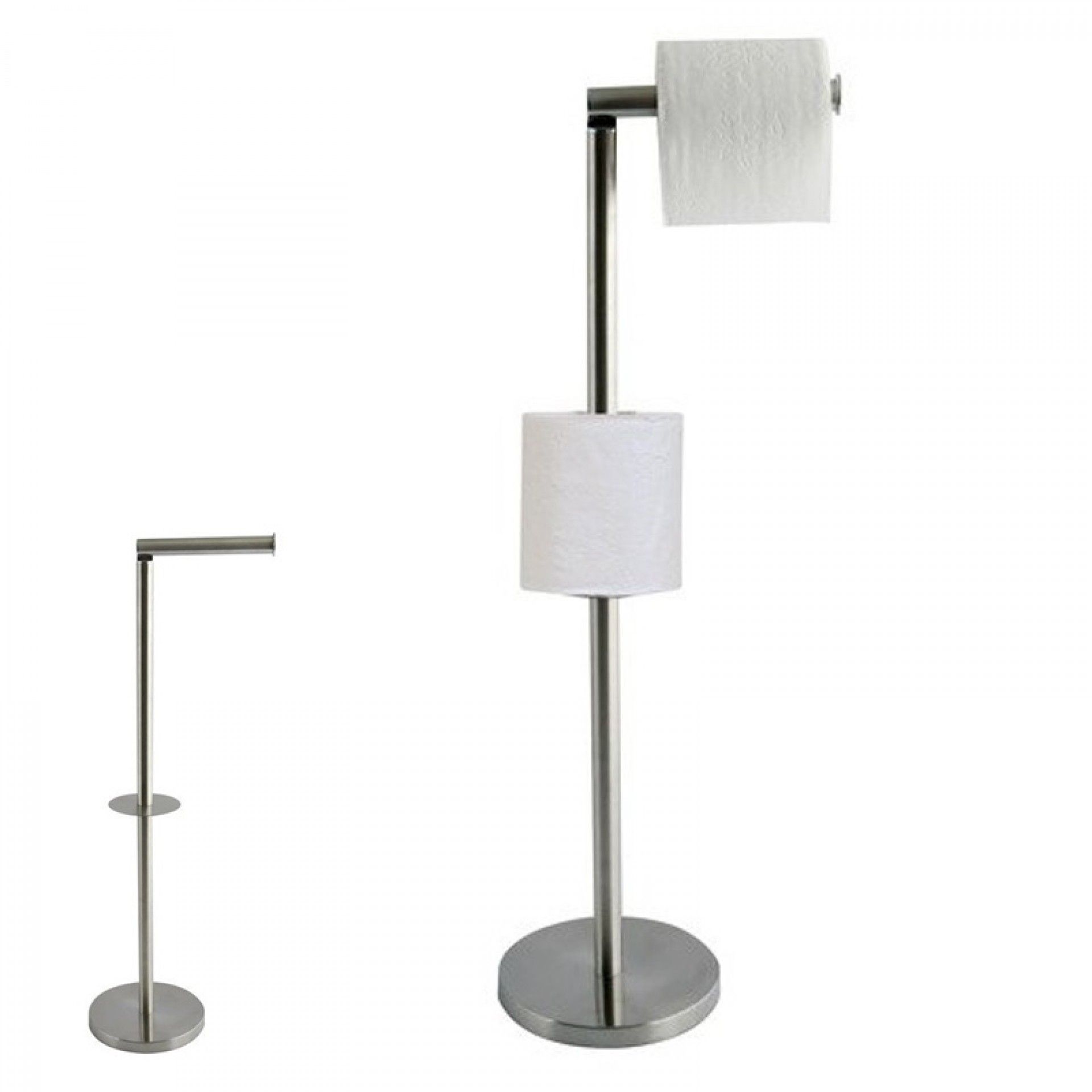 Porta Rolo Pé C/Reserva Cromado