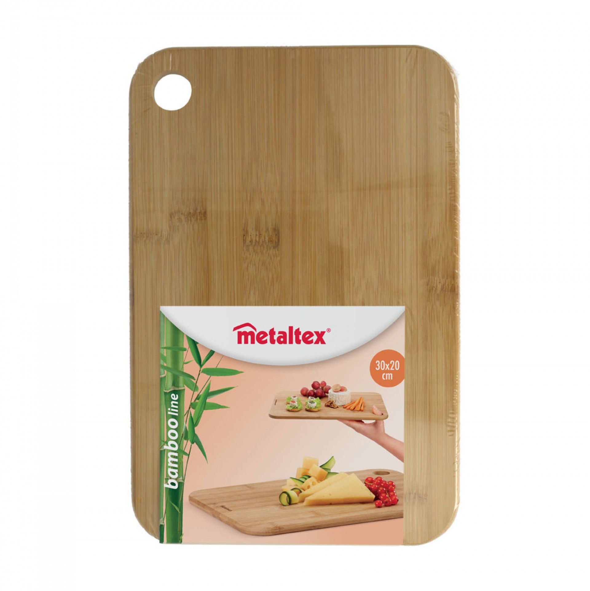 Tábua de cozinha em bambu 30x20x1cm