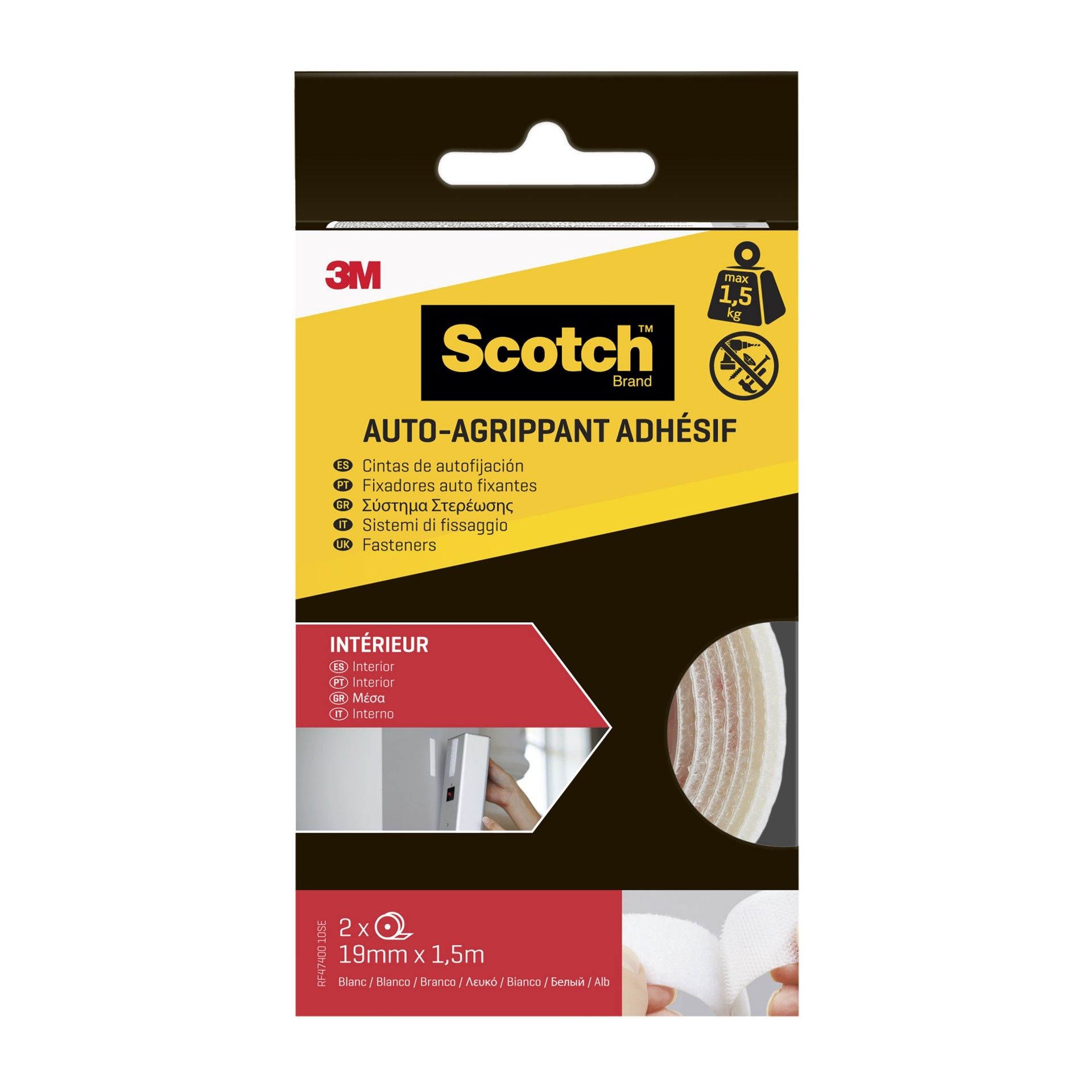 Rolo 3M Strong 19mmX1.5m Branco