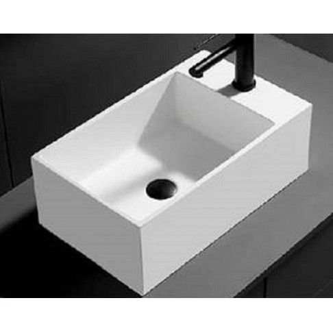 Lavatório Suspenso Resina 50x28x15cm Branco Lavatório Suspenso Resina 50x28x15cm Branco
