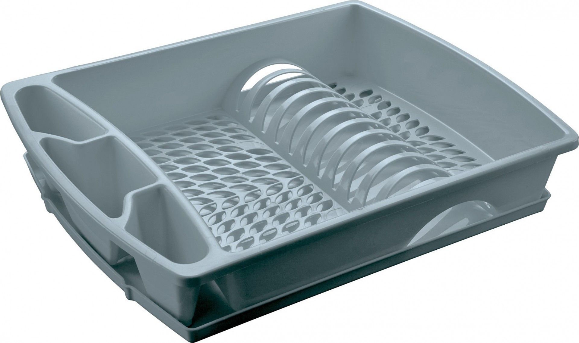 Escorredor com bandeja em plástico.