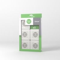 Pack 5 Tomadas Única Branco Pack 5 Tomadas Única Branco