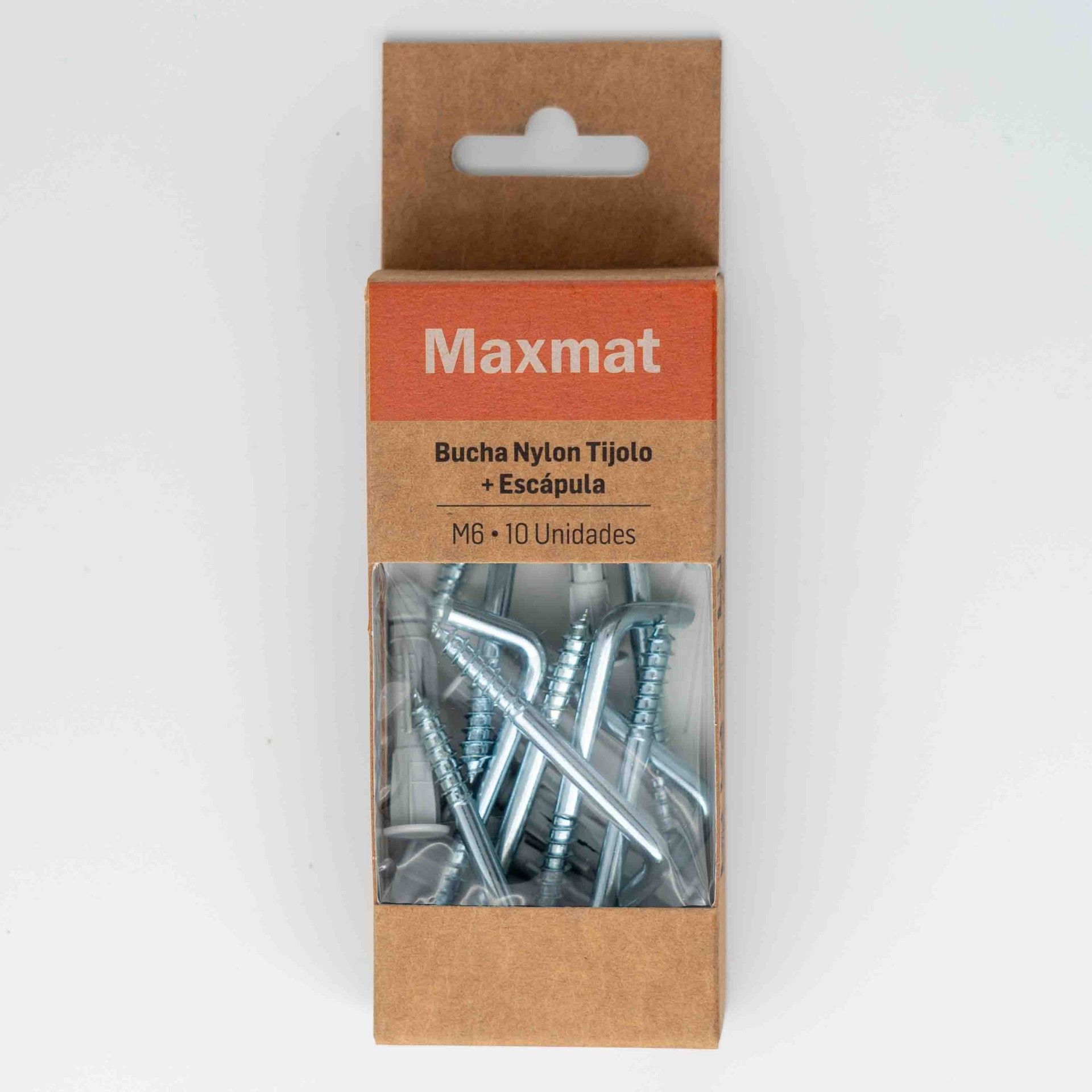 Bucha Nylon Tijolo 6mm com escápula