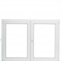 Janela 2 Folhas Pvc 100x100cm Branco