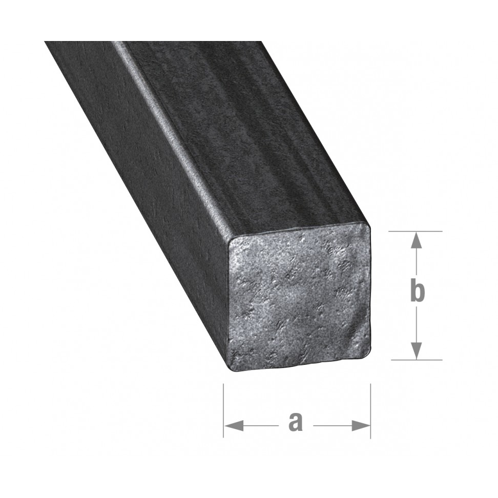 Perfil Quadrado Aço 14x14mm 1m Perfil Quadrado Aço 14x14mm 1m