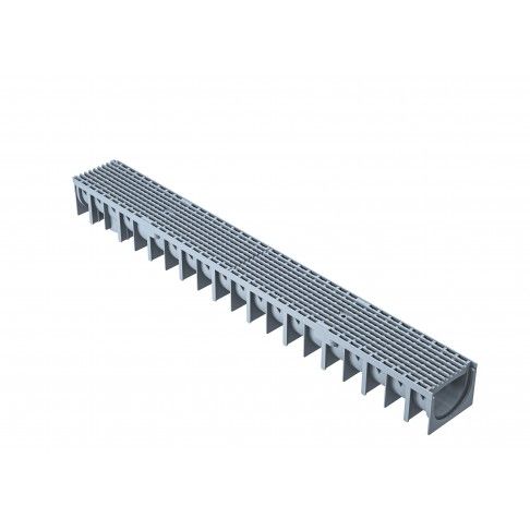 Canal C/Grelha H7 Pp 100x12x9.2 Cinza Canal C/Grelha H7 Pp 100x12x9.2 Cinza