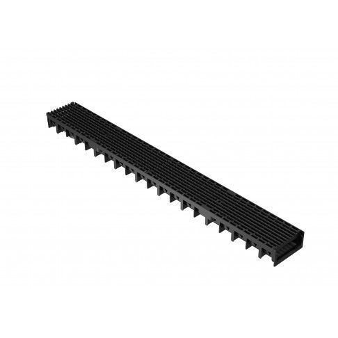 Canal C/Grelha H3pp 100x12x5.45 Preto Canal C/Grelha H3pp 100x12x5.45 Preto