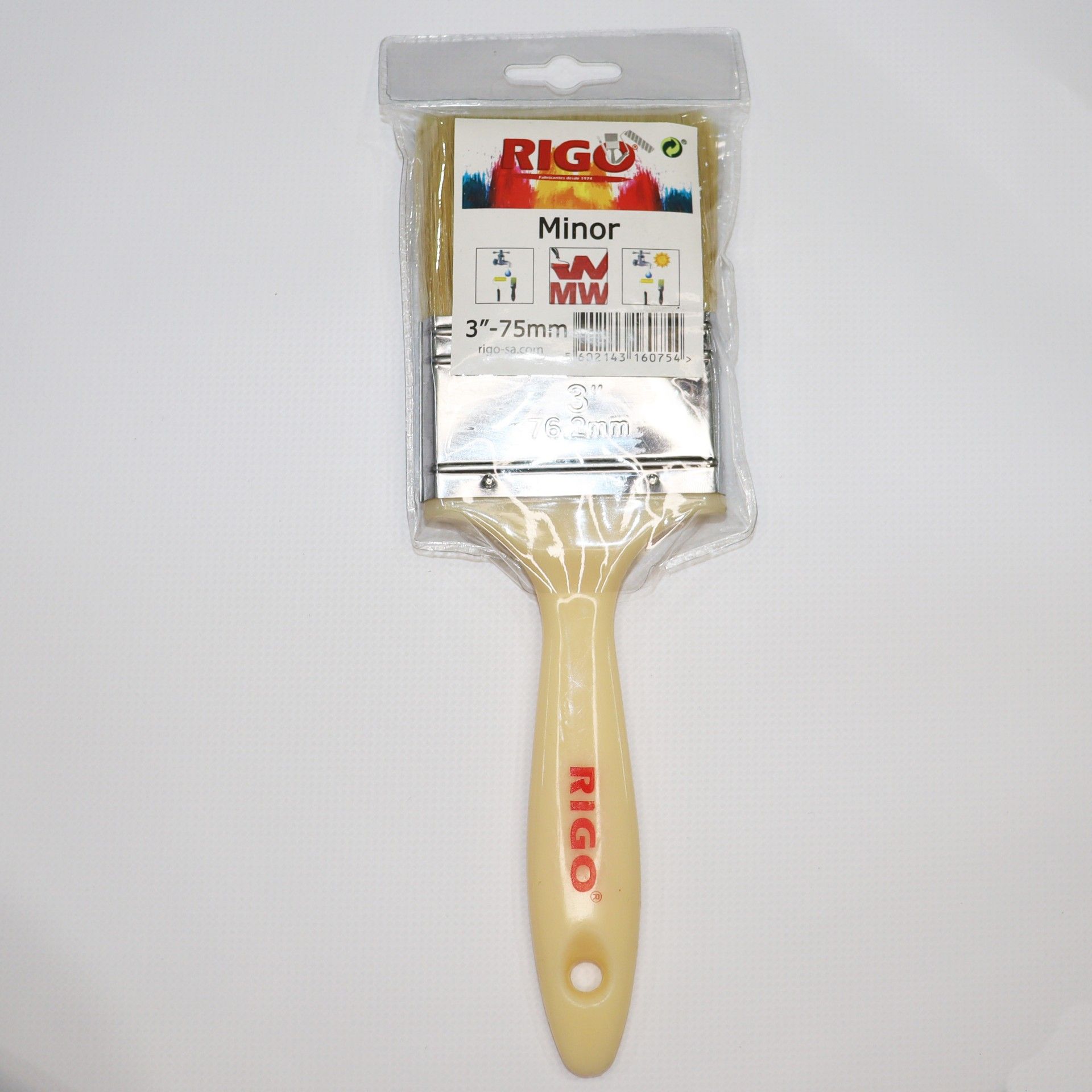 Trincha Minor Rigo Natural Branca 3"