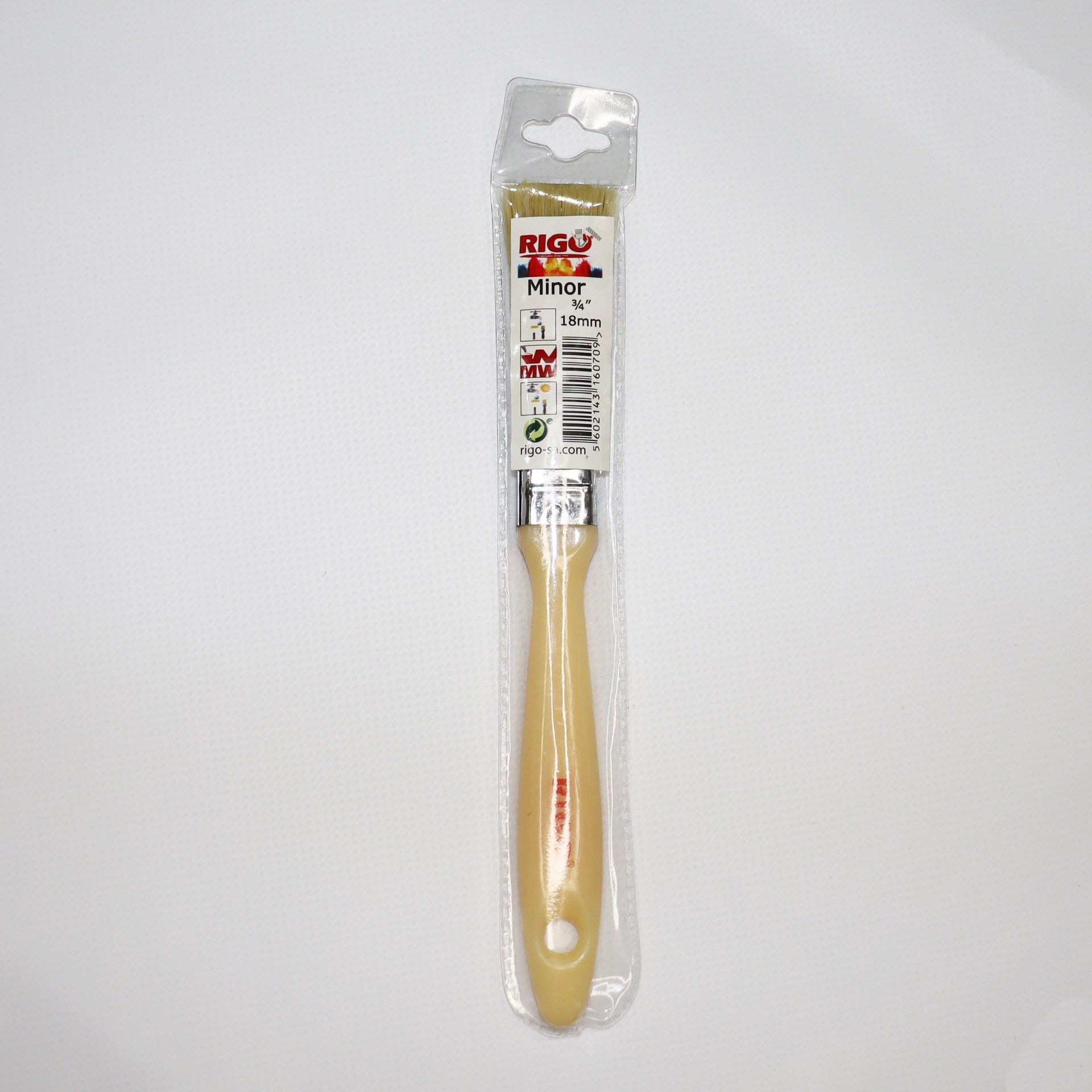 Trincha Minor Rigo Natural Branca 0,75"