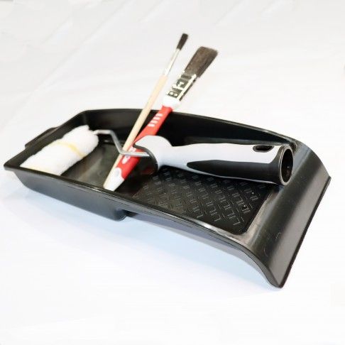 Conjunto Pintura Mini Rolo Antigota+Trincha+Pince Conjunto Pintura Mini Rolo Antigota+Trincha+Pince