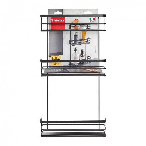Estante Origin Reta 26x10x48cm Preto Estante Origin Reta 26x10x48cm Preto
