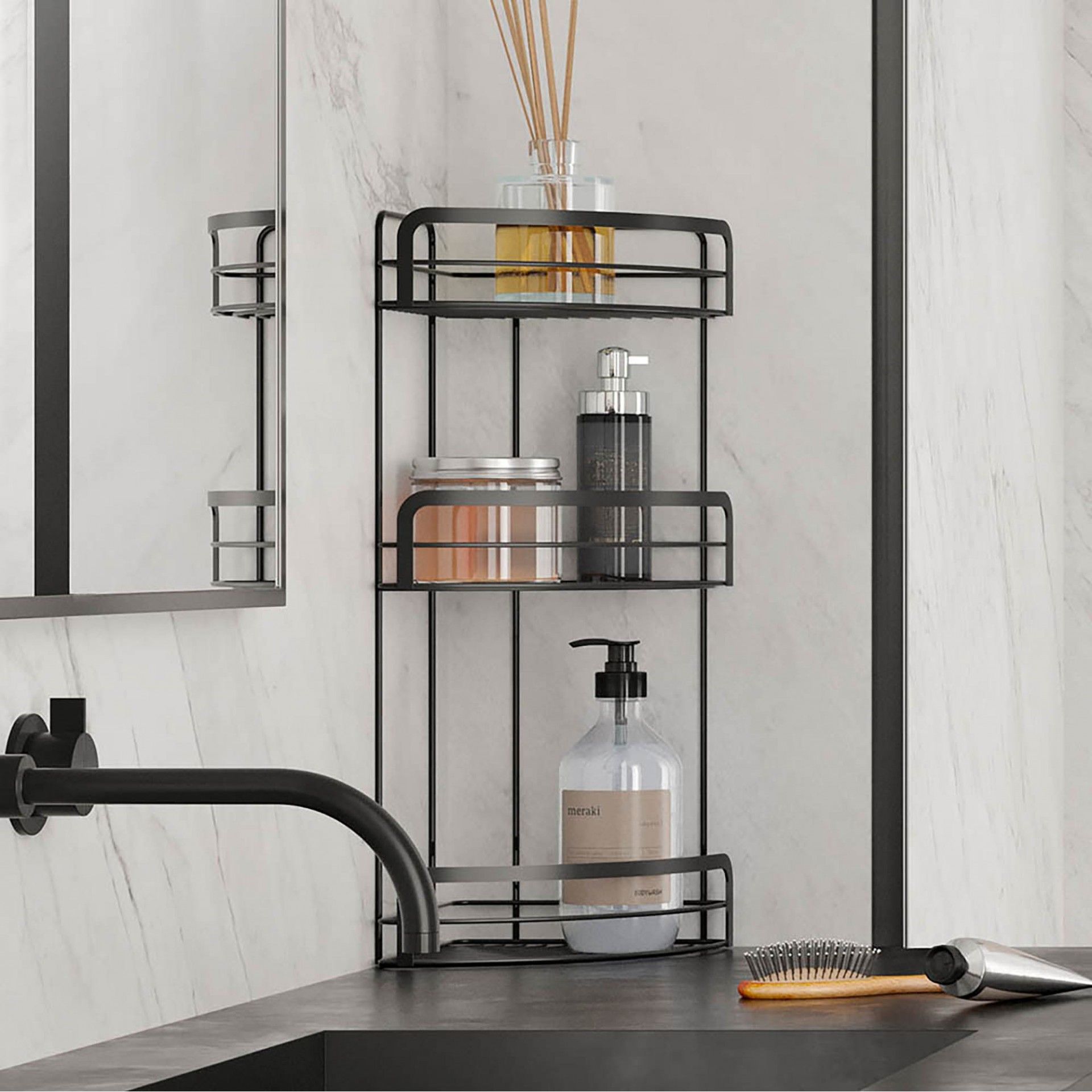 Estante Origin Canto 20x20x48 Preto