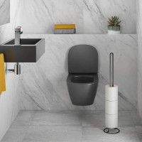 Suporte Rolos Origin 13x58cm Preto Suporte Rolos Origin 13x58cm Preto