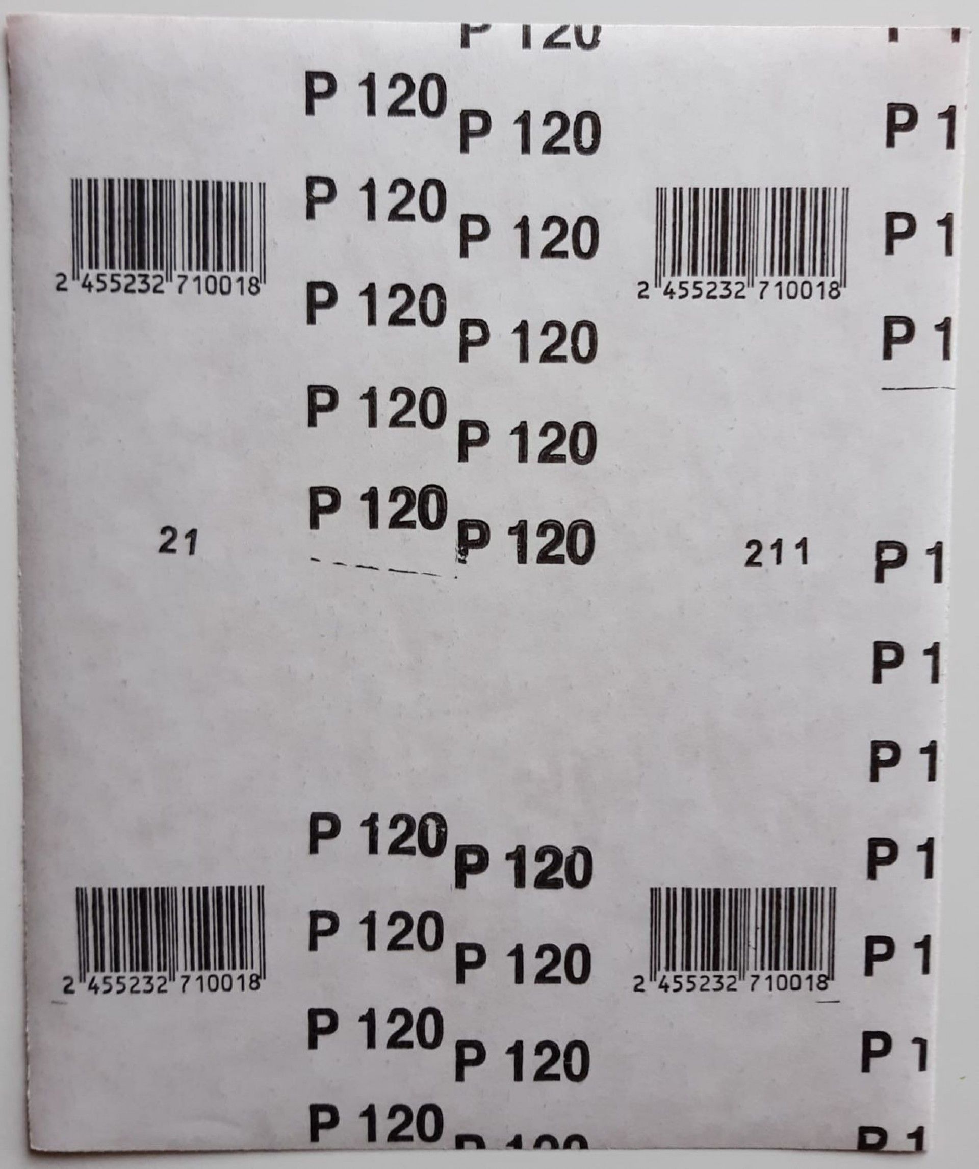 Lixa Papel Marceneiro Grão 120 1 Un