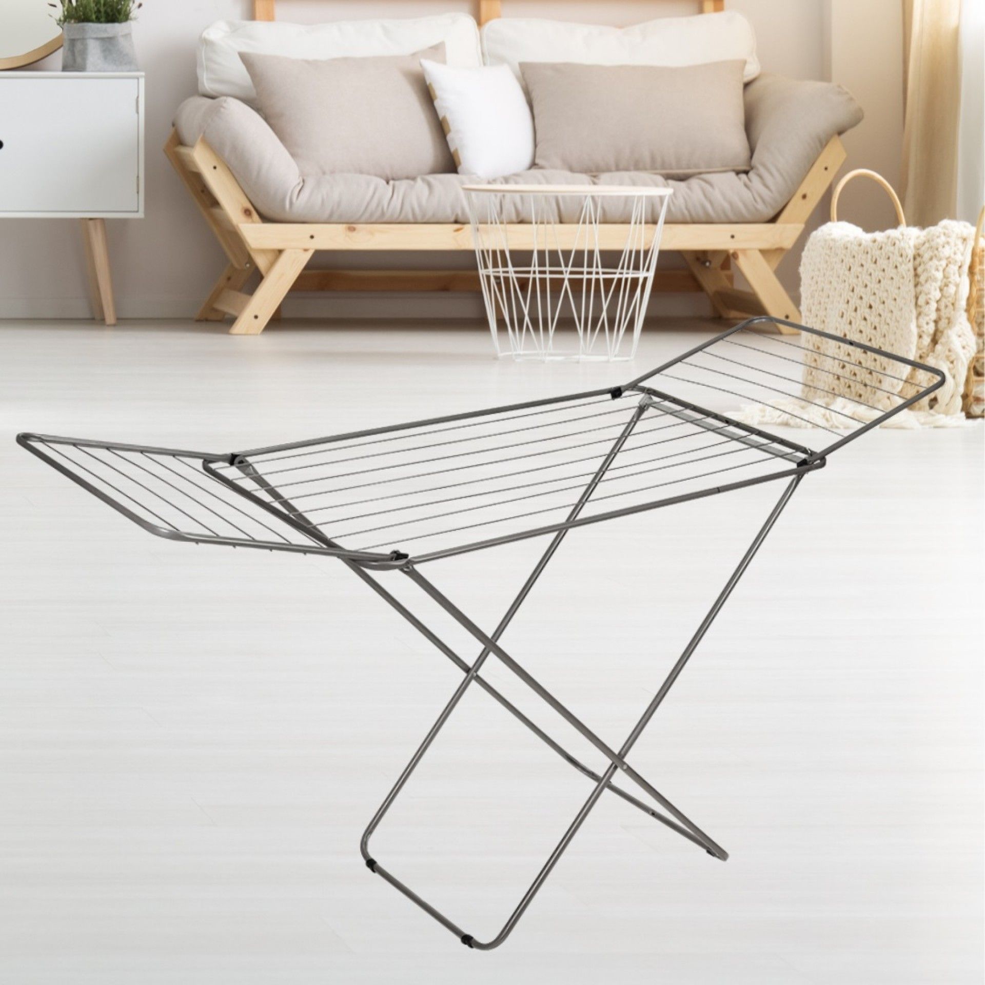 Estendal Metálico Cinza 18m