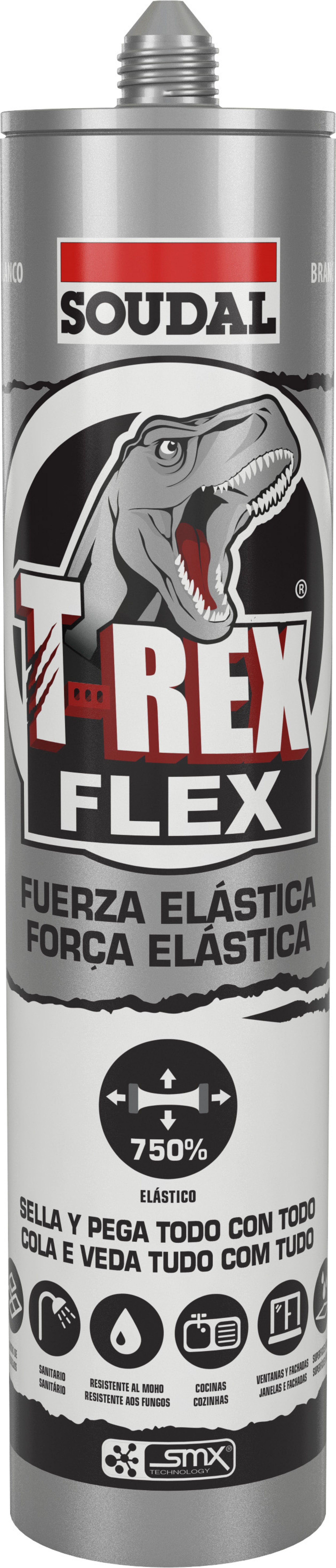 Cola&Veda T-Rex Flex Branca 290ml