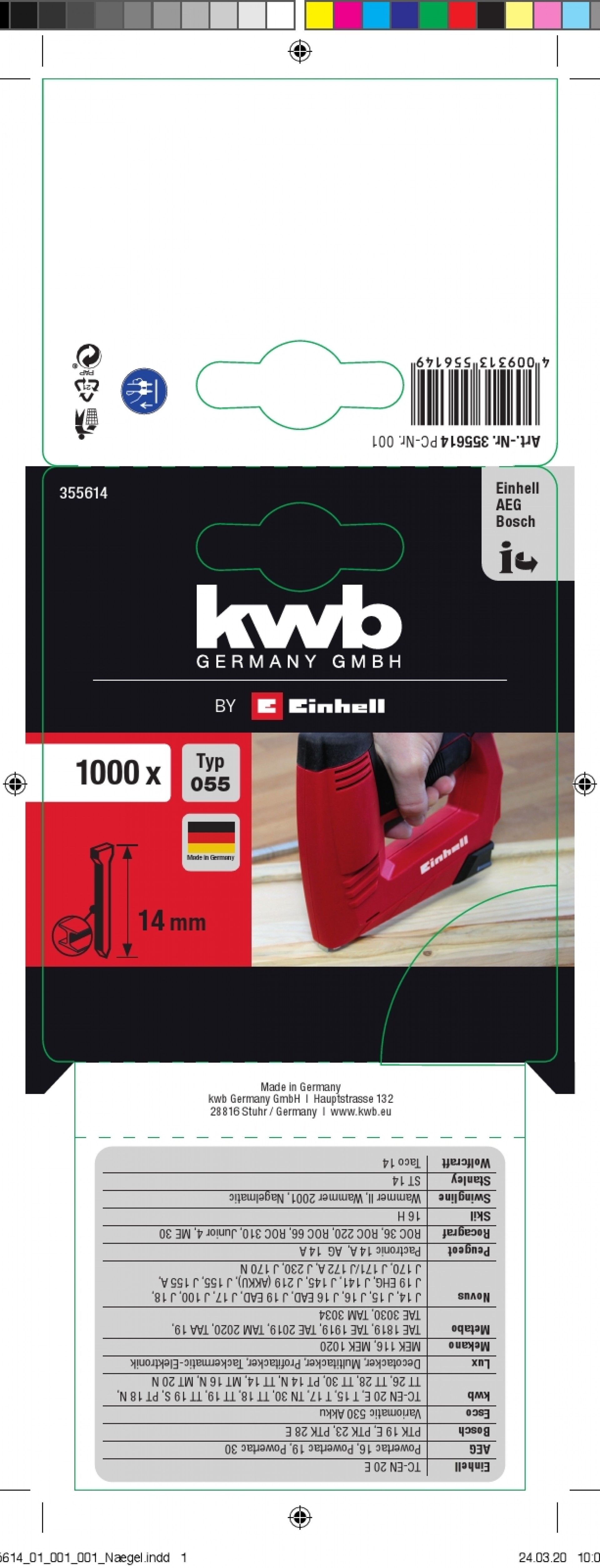 Pregos 14mm Tipo 47 1000un