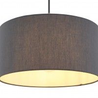 Suspensão Abajour Sanna 40cm 1xe27 Antracite Suspensão Abajour Sanna 40cm 1xe27 Antracite