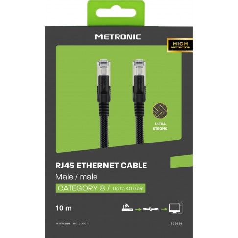 CABO DE REDE RJ45 CAT8 10MT CABO DE REDE RJ45 CAT8 10MT