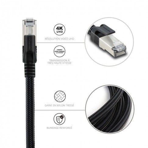 CABO DE REDE RJ45 CAT8 10MT CABO DE REDE RJ45 CAT8 10MT